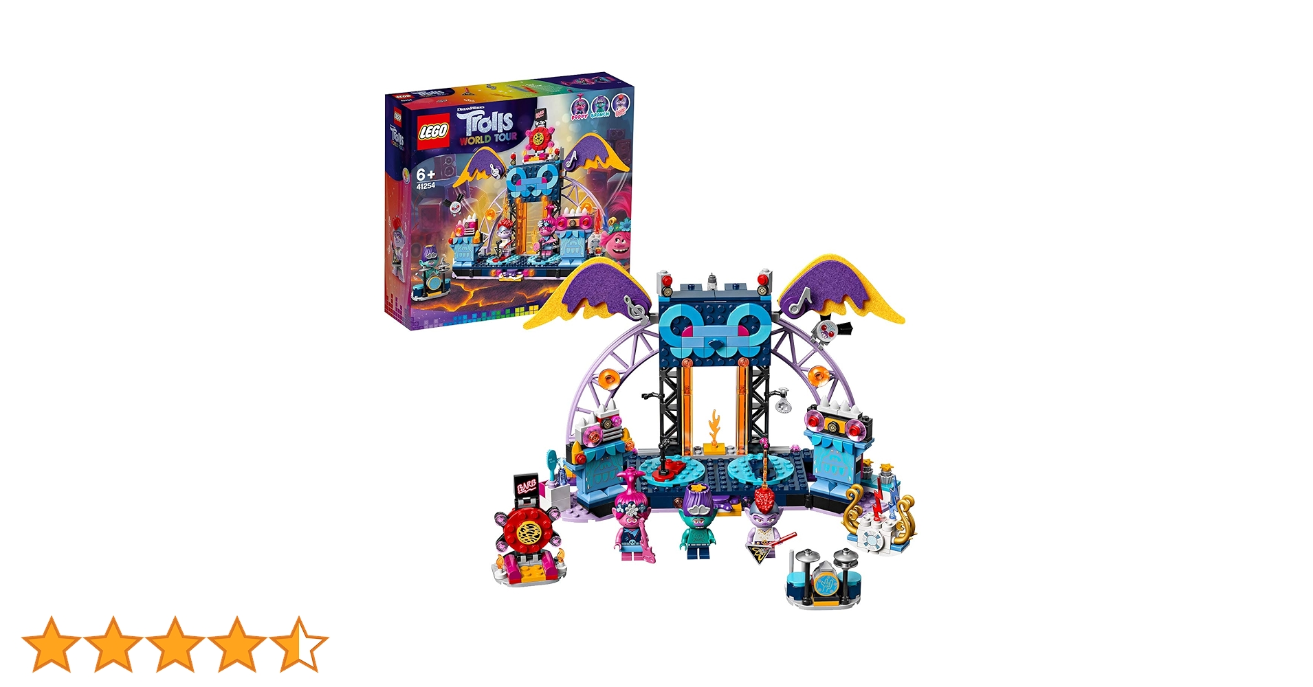 LEGO Trolls World Tour Volkanik Rock Şehri Konseri (41254